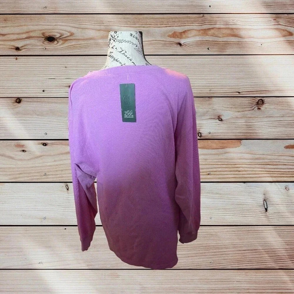 Wild Fable Women's Size S Violet Pink Waffle Thermal Mix Tunic T-Shirt NEW - Picture 3 of 4